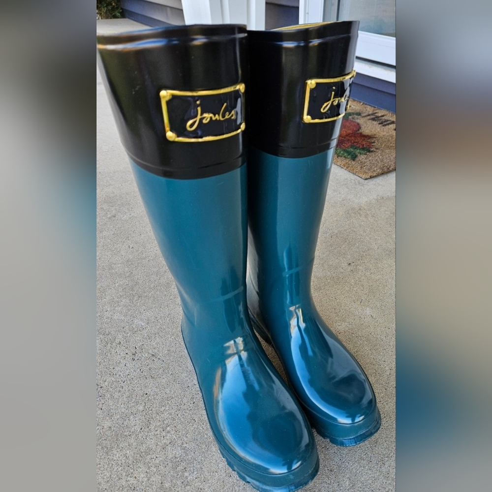 Joules Evedon tall bow rain boots